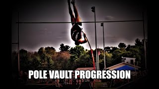 2 year pole vault progression [upl. by Kostman]