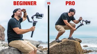 Beginner VS PRO Gimbal Moves [upl. by Nnylodnewg727]