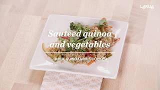 Sauteed quinoa and vegetables  Quick QuinoaampRice Cooker  Recipes with Lékué [upl. by Kachine]