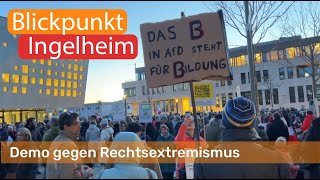 Demo gegen Rechtsextremismus  Blickpunkt Ingelheim [upl. by Eirahcaz]