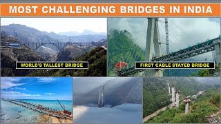 Indias most challenging bridges  Chenab Bridge  Anji Bridge  Pamban Bridge  Papa Construction [upl. by Idolla]