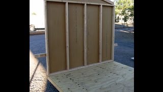 How To Build Gable End Walls With Your Garden Storage Shed Plans Video [upl. by Nnyltak]