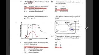 CSEC BIOLOGY 2019 PAPER 1 FOR MAYJUNE 2024  PART 1 [upl. by Mercuri]