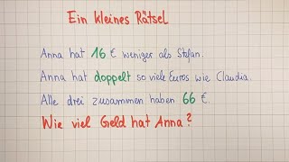 Ein kleines Rätsel  Teste dich [upl. by Sula]