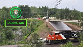 Live Cam in Duluth MN  CN Missabe Sub  Northern Transcon Railcams [upl. by Uhp]