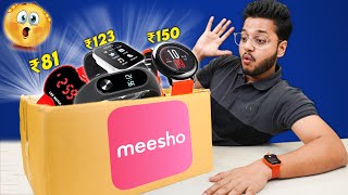 I Bought Sabse Saste Smartwatches ₹81 from Meesho😱 Mera Katt Gaya😢 [upl. by Brightman]