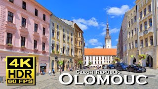 Olomouc  Czech Republic in 4K 60fps HDR  UHD  Dolby Atmos 💖 The best places 👀  walking tour [upl. by Dorahs]