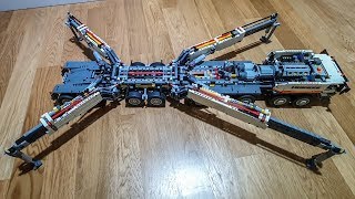 Lego Technic Liebherr LTM 11200 Crane MOC by Jeroen Ottens [upl. by Ahsanat]