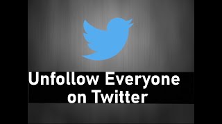 How to Mass Unfollow Everyone on Twitter in 2023 [upl. by Vale]