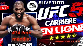 EA SPORTS UFC 5 frCedric Doumbe top 30🔥🔥 Live Tuto CARRIERE EN LIGNE [upl. by Opportina427]