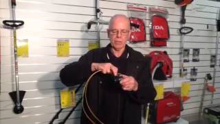 How to refill a Honda Bent Shaft Head with Nylon Line [upl. by Comptom]