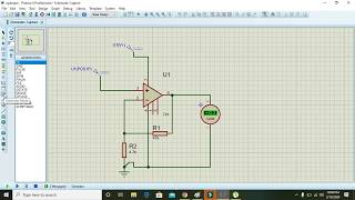 How to use opamp as a non inverting amplifier in proteus  Tutorial on opamp in proteus [upl. by Nesto]