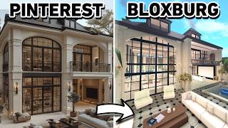 BUILDING A PINTEREST HOUSE IN BLOXBURG [upl. by Ecniv]