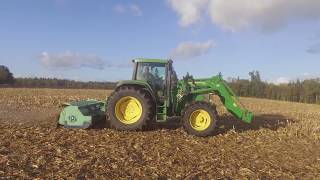 Broyage Du Maïs  John Deere 6810 amp Desvoys  PHANTOM 3 [upl. by Nonnad]