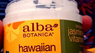 Alba Botanica Hawaiian Moisture Cream Smoothing Jasmine Vitamin E  REVIEW [upl. by Eisenstark]