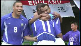 World Cup 2002 Ronaldinho Free Kick vs England [upl. by Giulietta378]