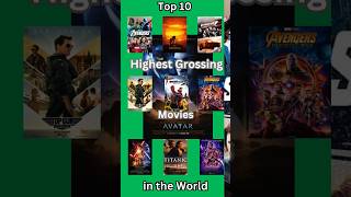 Top 10 Highest Grossing Movie in the World jdtop10 movie movies top10movies hollywoodmovies [upl. by Sankey]