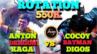 ANTON quotDRAGONquot RAGA VS COCOY quotBATMANquot DIGOS VILLAFUERTE ROTATION PAREHAS 550K [upl. by Aynad]