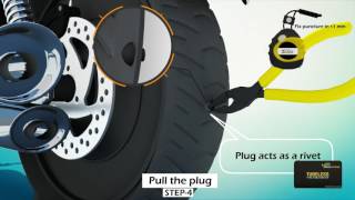 Tubeless Tyre Puncture and Inflation Solution by GrandPitStop [upl. by Liman]