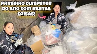 Primeiro dumpster do ano com muitas coisas🇺🇸 [upl. by Emili535]