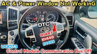 2016 Toyota Land Cruiser Code U0073  C1220 EngineEV control system malfunction  How to Fix U0126 [upl. by Sairtemed188]