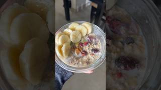 Day 1 of 30 day Challenge  Aaj nashte pe banaya overnight soaked oats shorts youtubeshorts [upl. by Naujaj682]