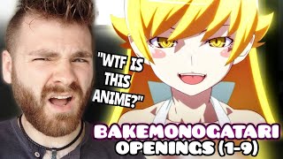 First Time Reacting to quotBakemonogatari Openings 19quot  New Anime Fan  REACTION [upl. by Ricki]