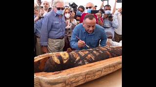 Ancient Egyptian Coffins Were Opened for the First Time in History shortsviral [upl. by Cheadle695]