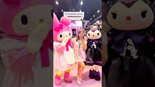 Meeting My Melody and Kuromi 💞 girlygirl cutecore kawaii mymelody kuromi sanriocore sanrio [upl. by Anoed]