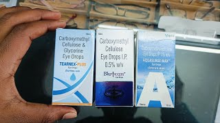 Carboxymethyl cellulose eye drops ip 05 wv  Blutears eye drops Blutears drops [upl. by Ahsas803]