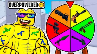 ROBLOX RIVALS Spinning a WHEEL Of WEAPONS [upl. by Atalee]