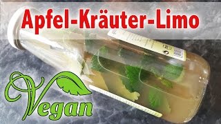 Rezept Vegane ApfelKräuterlimonade mit frischen Kräutern [upl. by Leslee]