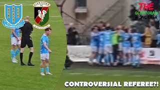 CONTROVERSIAL REFEREE DISSAPOINTING LOSS TO BALLYMENA  Ballymena vs Glentoran Matchday 7 [upl. by Coco611]