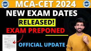 MCACET 2024 Exam Dates Preponed  MCACET Updated Tentative Dates 2024 [upl. by Roddie]