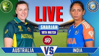 India vs Australia Women Live  Live Cricket Match Today  Womens T20 World Cup  IND vs AUS [upl. by Ayokahs181]