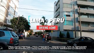 ASMR Street Driving in Lima Peru Traffic No Talking No Music  Miraflores to Surquillo Mall [upl. by Henri]