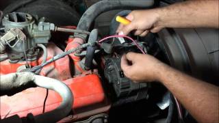 externally regulated alternator to internally regulated conversion EASY WAY gm how to [upl. by Aneral]