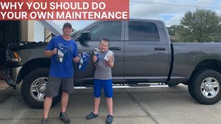 DIY Ram 2500 Diesel Oil Change  Why You Should Do Your Own Maintenance [upl. by Ahron]