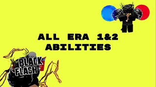 All Era 1 amp 2 Abilities  Roblox RNG Battlegrounds [upl. by Lleznol]