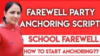 Anchoring Script for School Farewell  School farewell for seniors [upl. by Agustin]