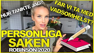 PERSONLIGA SAKEN  VAD ÄR REGLERNA  ROBINSON 2020 [upl. by Mourant757]