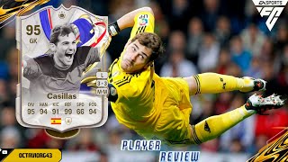 ¿VALE LA PENA SU SBC EN JULIO REVIEW DE IKER CASILLAS 95 GOTG SBC ICON EN EA FC24 UT EN ESPAÑOL [upl. by Keil]