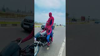 Spider man road reaction 😂 comedy shorts reaction viral funny [upl. by Sillek859]