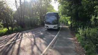 Aberdeen FC are Under 18 Champions of Scotland 202324 Team bus departing Rangers Training Ground [upl. by Ahsinom591]