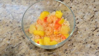 Ninja Foodi Shrimp Rice Bowl w Mango and Pineapple Salsa Recipe [upl. by Hiroko]