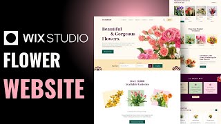 Flower Website Landing page design in WIX STUDIO  No Code Quick Method [upl. by Bolton]