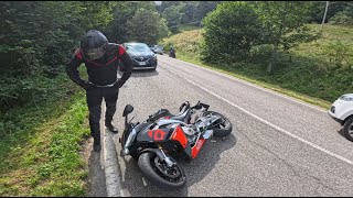 Incidente in Moto Monte Baldo  Spiazzi Trk 702 [upl. by Yrrum]