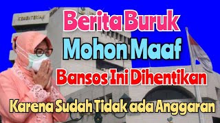 Berita Buruk Untuk KPM PKH BPNT amp BST Mohon Maaf Bansos Ini Salah Satu Dihentikan [upl. by Aiset]