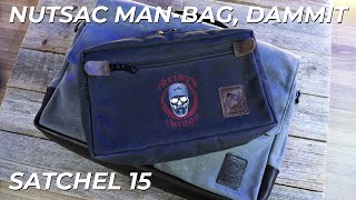 Nutsac ManBag Dammit Review Comparison with the Satchel 15 BEST EDC BAG [upl. by Cathee93]