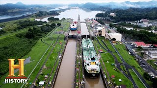 How the Panama Canal Was Built  The Engineering that Built the World Season 1 [upl. by Atsillac]